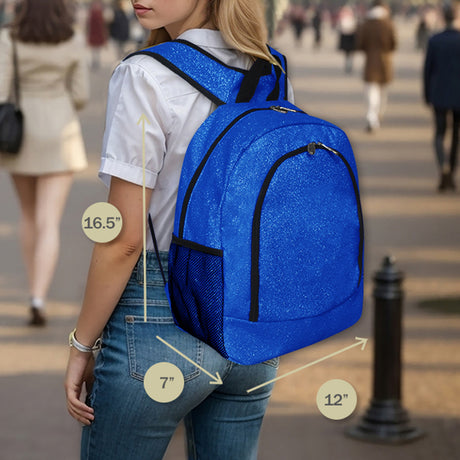 Royal Blue Glitter Backpack/Bookbag - Personalized/Monogrammed