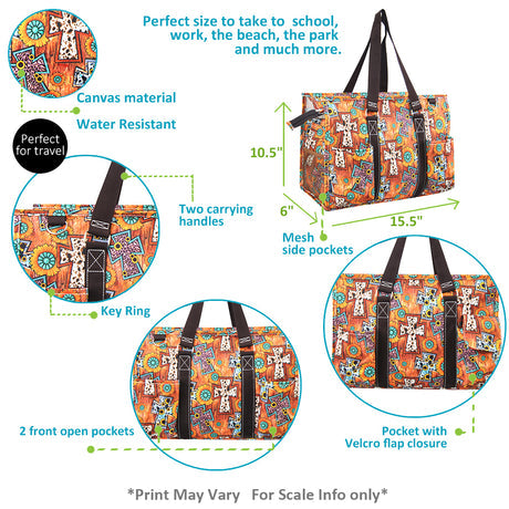 Western Cross Small Utility Tote/Tote Bag - Personalized/Monogrammed