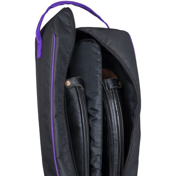 SALE! Black and Blue English Boot Bag - Personalized/Monogrammed