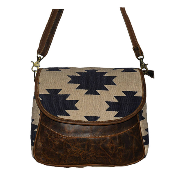Canvas Rug & Leather  Mello Shoulder Bag