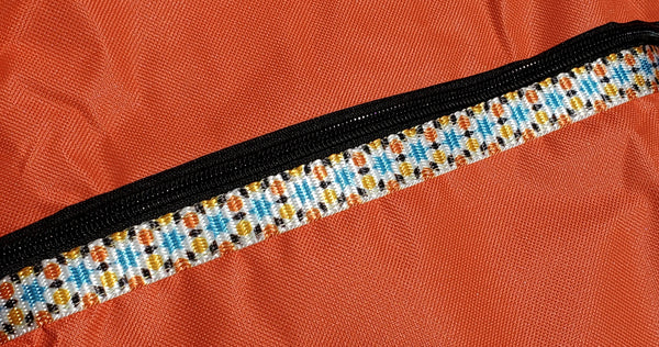 SALE ! Orange Detailed Rope Bag - Personalized/Monogrammed