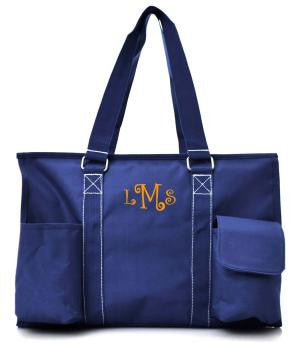 Small UtilityTote/Tote Bag - Navy - Personalized/Monogrammed