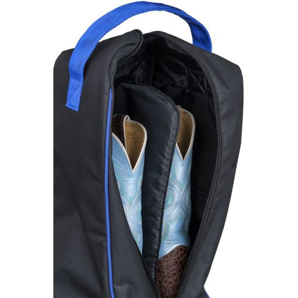 Black and Purple Western Boot Bag - Personalized/Monogrammed