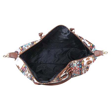 Tribal Cow Print Weekender - Personalized/Monogrammed