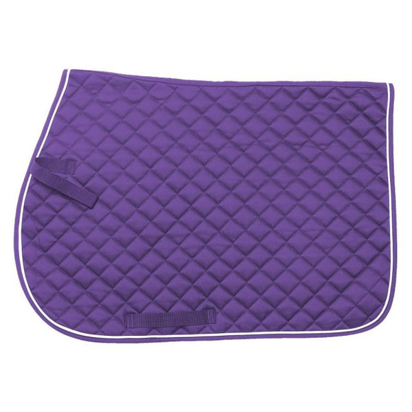 Quilted Event English/All Purpose Saddle Pad - Purple - Personalized/Monogrammed