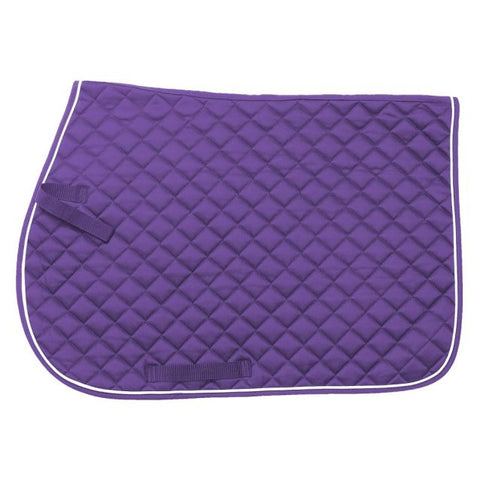 Quilted Event English/All Purpose Saddle Pad - Purple - Personalized/Monogrammed
