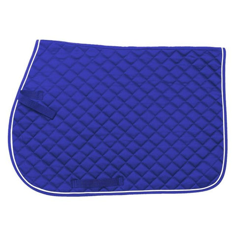 Quilted Event English/All Purpose Saddle Pad - Royal Blue - Personalized/Monogrammed