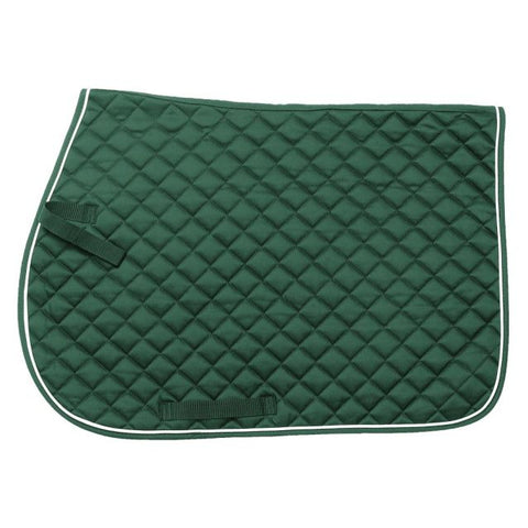 Quilted Event English/All Purpose Saddle Pad - Hunter Green - Personalized/Monogrammed