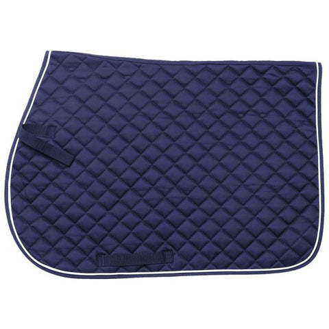 Quilted Event English/All Purpose Saddle Pad - Navy - Personalized/Monogrammed