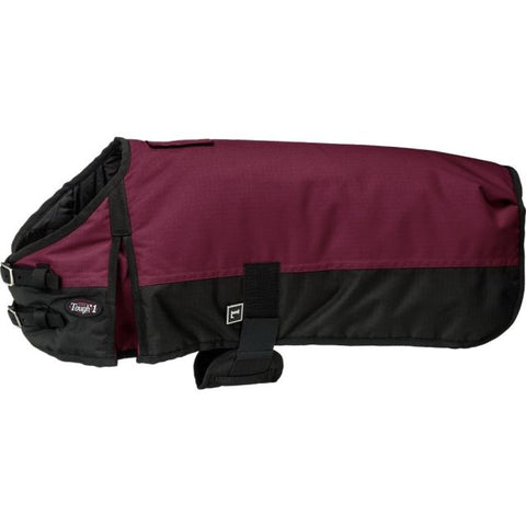 Dog Blanket/Jacket/Coat - Burgundy - Tough 1 - Personalized/Monogrammed