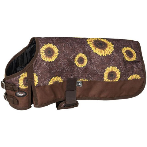 Dog Blanket/Jacket/Coat - Sunflower - Tough 1 - Personalized/Monogrammed