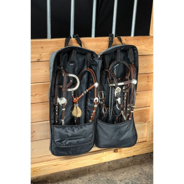 Black and Royal Blue Double Sided Bridle/Show Halter Bag/Case - Tough 1 - Personalized/Monogrammed