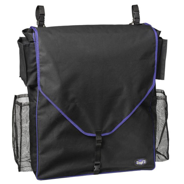 Deluxe Horse Blanket/Turnout Storage Bag - Black and Blue - Tough 1 - Personalized/Monogrammed