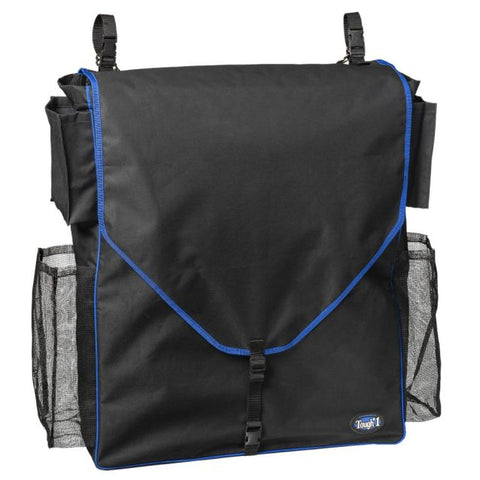 Deluxe Horse Blanket/Turnout Storage Bag - Black and Blue - Tough 1 - Personalized/Monogrammed