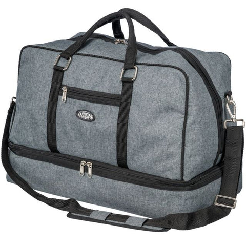 Gray Duffel/Overnight Bag/Gear - Tough 1 - Personalized/Monogrammed