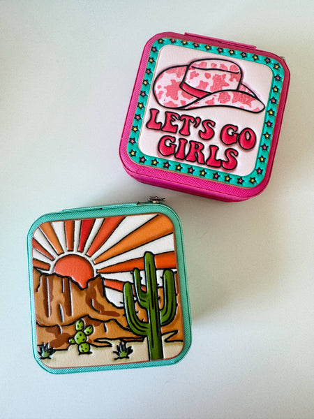 Western Mini Jewelry Storage Travel Box