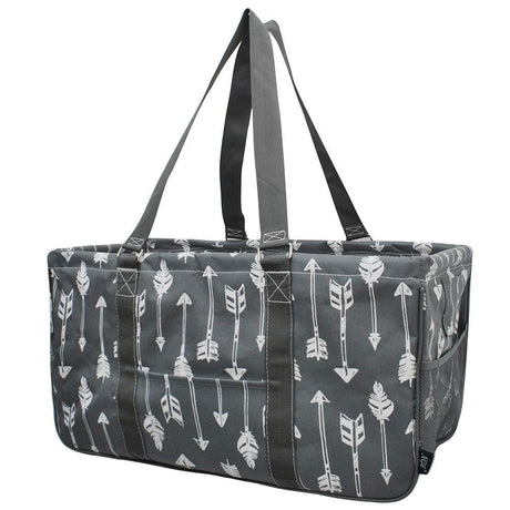 Gray Arrow Large Utility Tote/Tote Bag - Personalized/Monogrammed