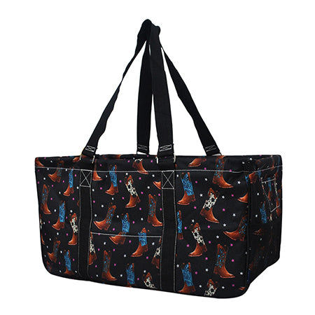 Cowboy Boot Large Utility Tote/Tote Bag - Personalized/Monogrammed