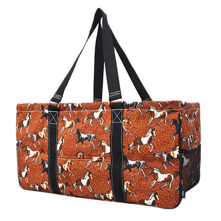 Paint Horse Print Large Utility Tote/Tote Bag - Personalized/Monogrammed