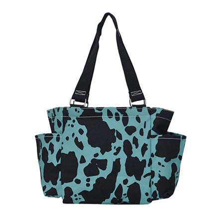 Turquoise Cow Caddy/Grooming Tote Horse/Dog - Personalized/Monogrammed