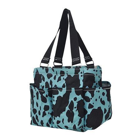 Turquoise Cow Caddy/Grooming Tote Horse/Dog - Personalized/Monogrammed
