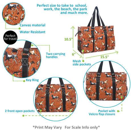 Paint Horse Print Small Utility Tote/Tote Bag - Personalized/Monogrammed