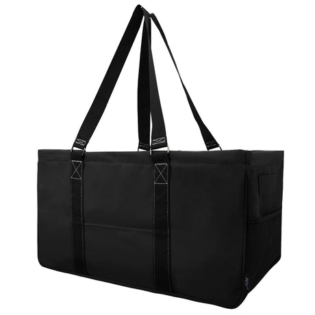 Black Large Utility Tote/Tote Bag - Personalized/Monogrammed