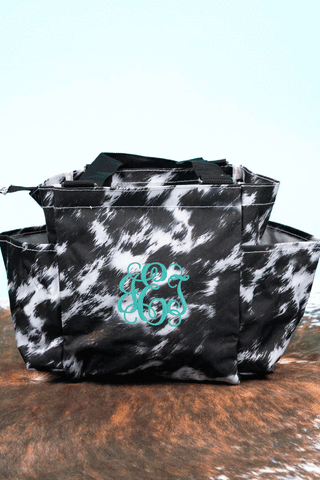 Couture Cow Caddy/Grooming Tote Horse/Dog - Stone Wash - Personalized/Monogrammed