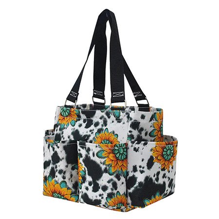 Sunflower Cow Caddy/Grooming Tote Horse/Dog - Personalized/Monogrammed