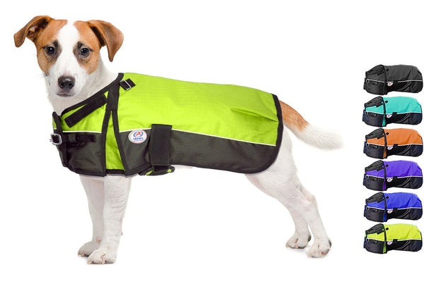 Lime Green Adjust-to-Fit Dog Blanket/Jacket/Coat - Derby - Personalized/Monogrammed