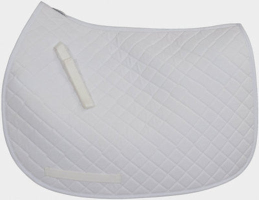 White All Purpose Saddle Pad - Personalized/Monogrammed