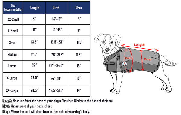 Sky Blue Adjust-to-Fit Dog Blanket/Jacket/Coat - Derby - Personalized/Monogrammed