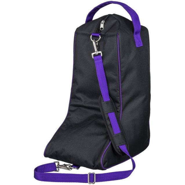 Black and Purple Western Boot Bag - Personalized/Monogrammed
