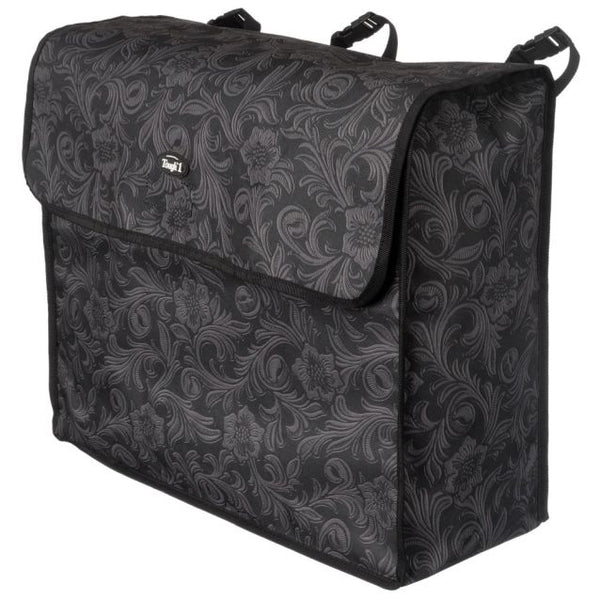 Horse Blanket/Turnout Storage Bag - Black Tooled Leather Print - Tough 1 - Personalized/Monogrammed
