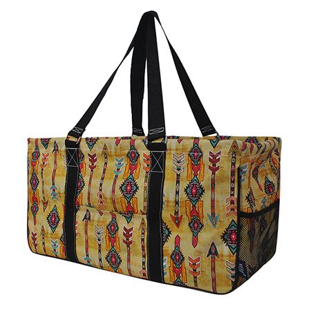 Boho Tribal Large Utility Tote/Tote Bag - Personalized/Monogrammed