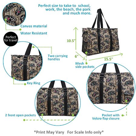 Darlin Cowgirl Small Utility Tote/Tote Bag - Personalized/Monogrammed