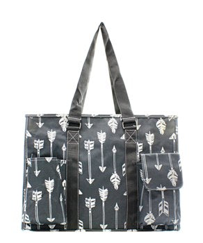 Gray Arrow Small Utility Tote/Tote Bag - Personalized/Monogrammed