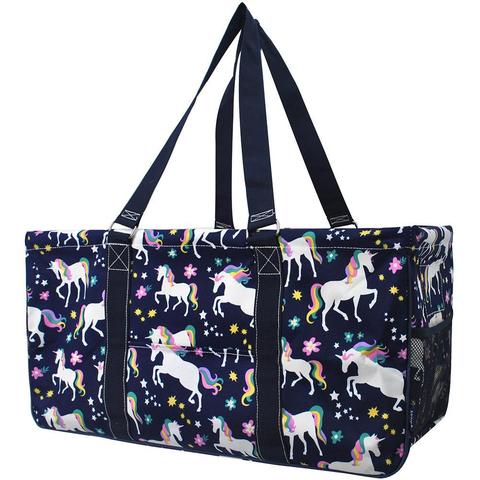 Unicorn Large Utility Tote/Tote Bag - Personalized/Monogrammed