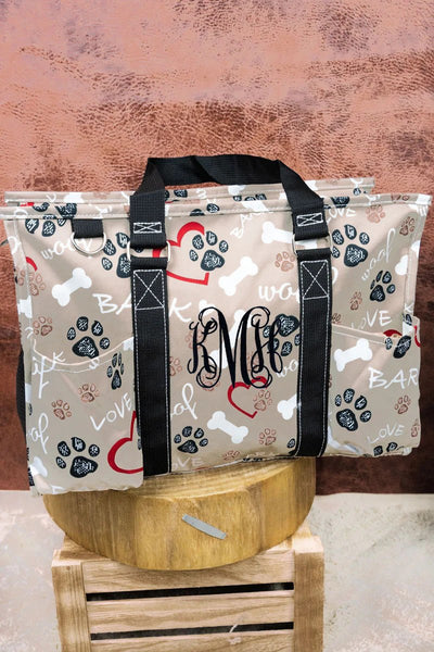 Puppy Love Small Utility Tote/Tote Bag - Personalized/Monogrammed