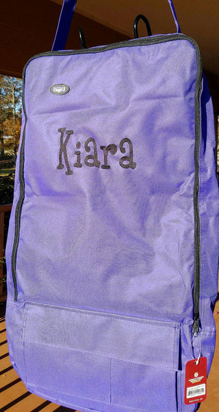 Bridle/Show Halter Bag/Case - Purple - 3 Hook - Tough 1 - Personalized/Monogrammed