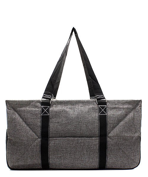 Gray Stone Wash Large Utility Tote/Tote Bag - Personalized/Monogrammed