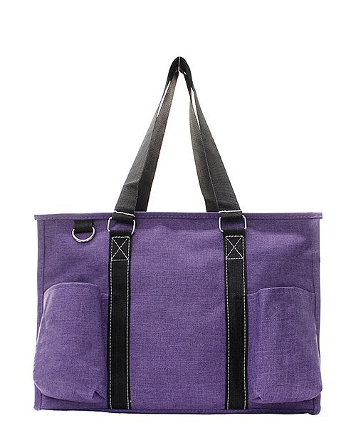 Small UtilityTote/Tote Bag - Purple Stone Wash - Personalized/Monogrammed