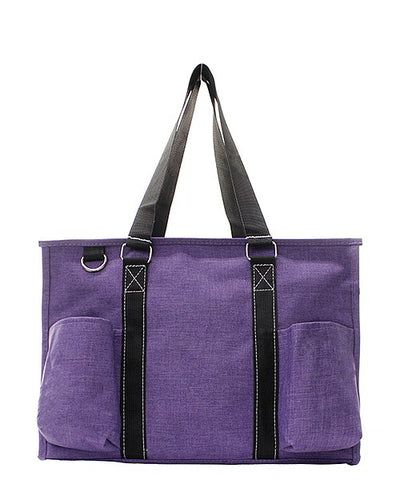 Small UtilityTote/Tote Bag - Purple Stone Wash - Personalized/Monogrammed