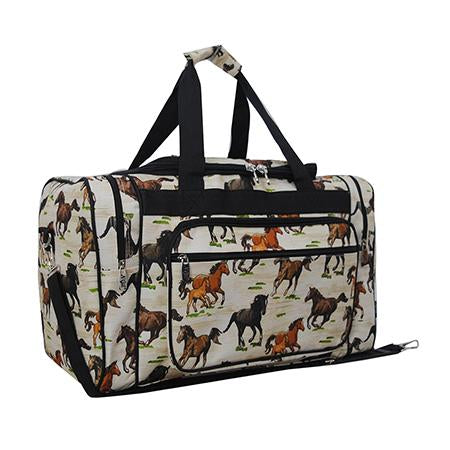 Horse Print Duffel/Overnight Bag/Gym Bag - Personalized/Monogrammed